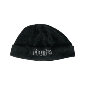 Fruity Beanie Polar Fleece Logo Black