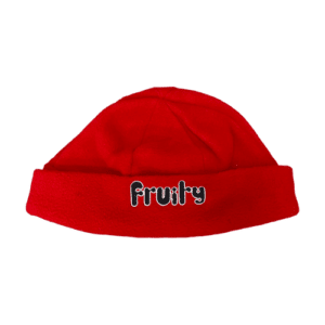 Fruity Beanie Polar Fleece Logo Red