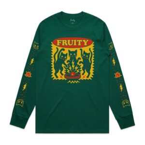 Fruity LS Tee Zap Cats Jade
